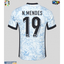 Moški Nogometni dresi Portugalska Nuno Mendes #19 Gostujoči EP 2024 Kratek Rokav